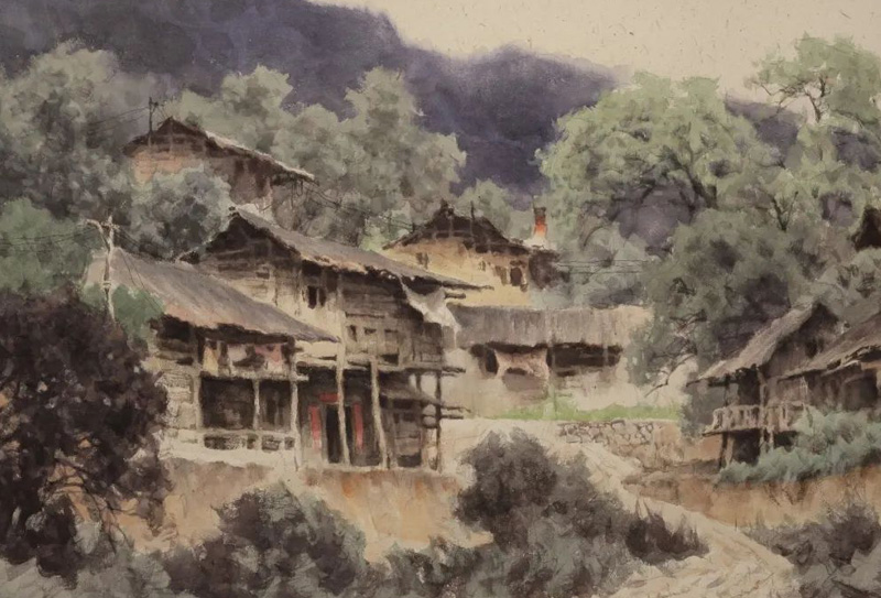 中國美術家協(xié)會會員葉獻民水彩風景作品欣賞